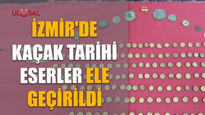 İzmir'de kaçak tarihi eserler ele geçirildi